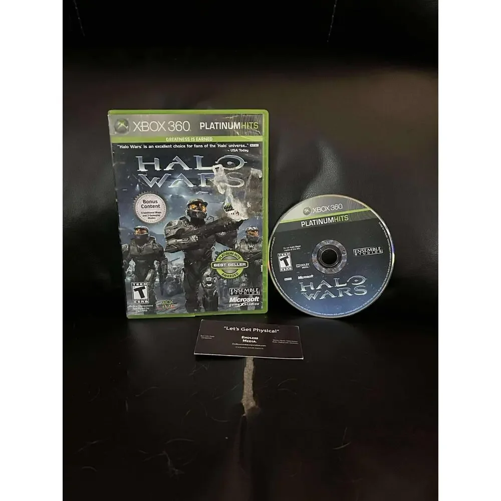 Halo Wars [Platinum Hits] Microsoft Xbox 360 Item and Box Video Game