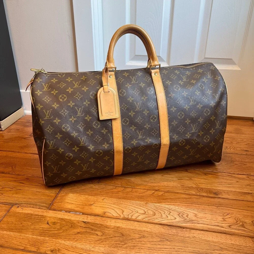 Louis Vuitton Keepall 55 Brown Luggage