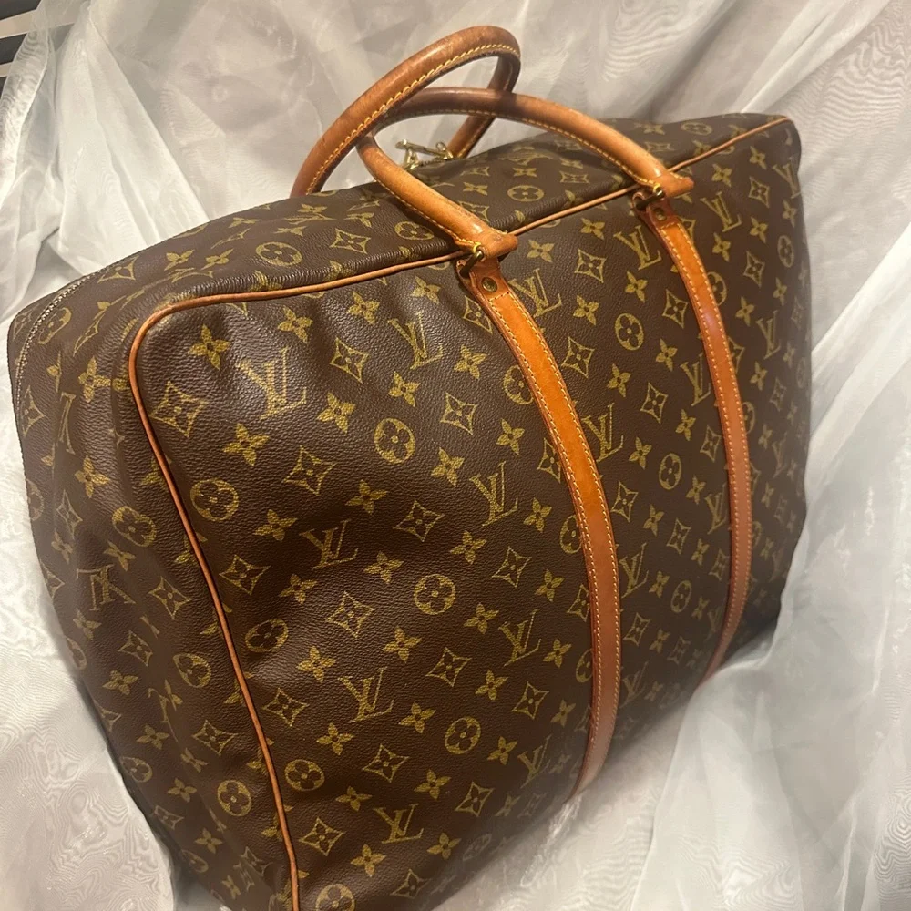 Louis Vuitton Vintage Brown Monogram Unisex suitcase