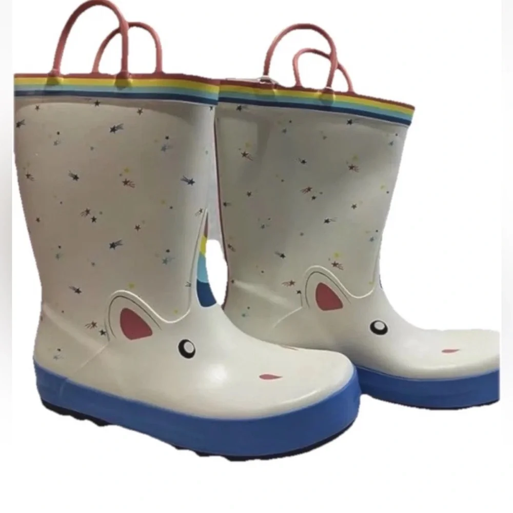 NEW NWT Unicorn rain boots girls waterproof boots, Cat & Jack Sz 5