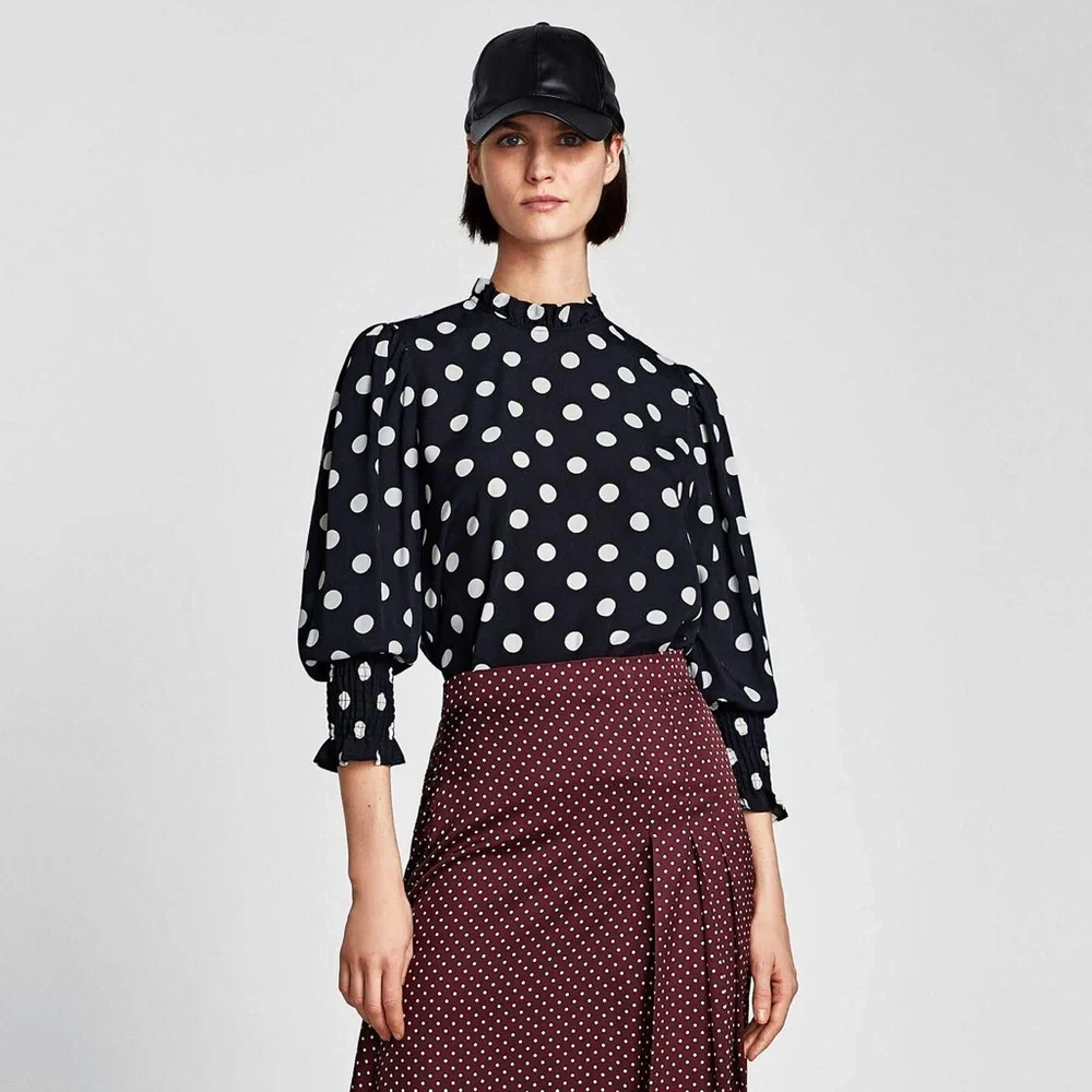 Zara smocked puff