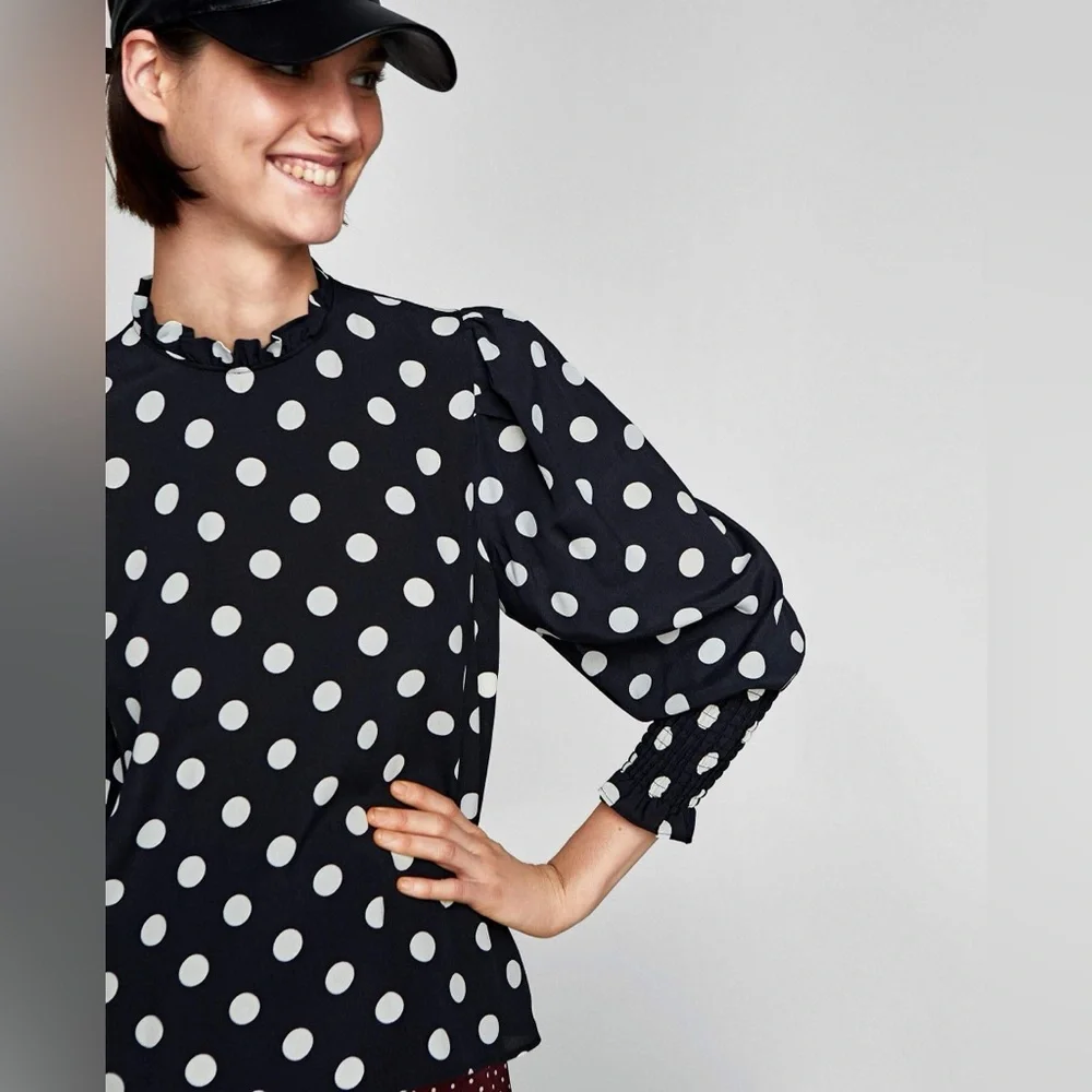 Zara smocked puff