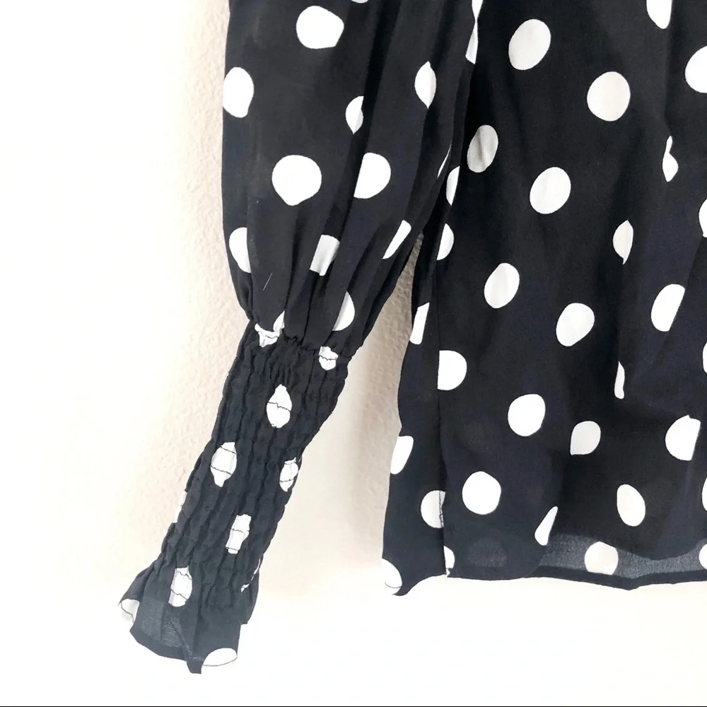 Zara smocked puff
