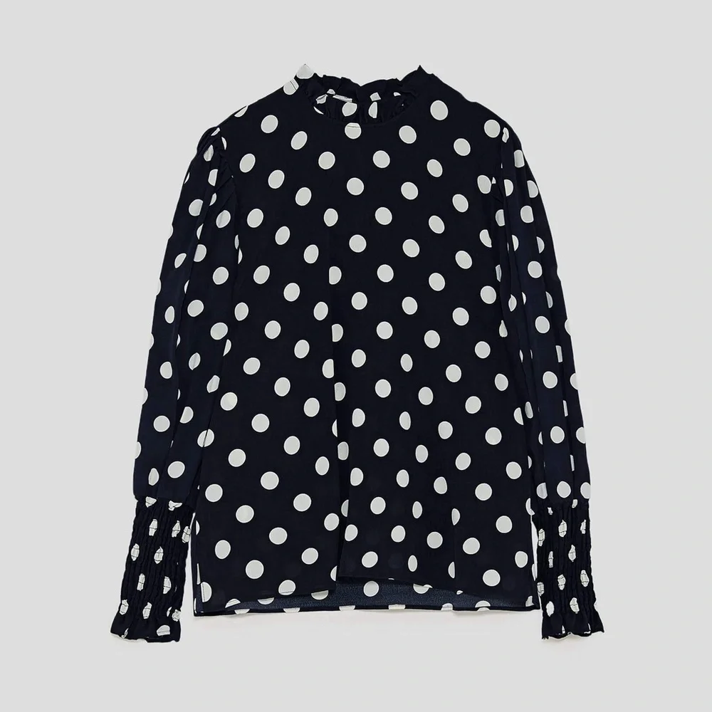 Zara smocked puff
