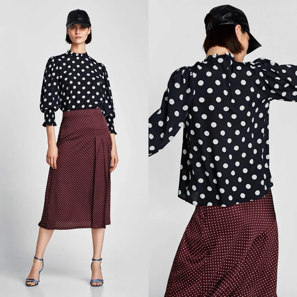 Zara smocked puff