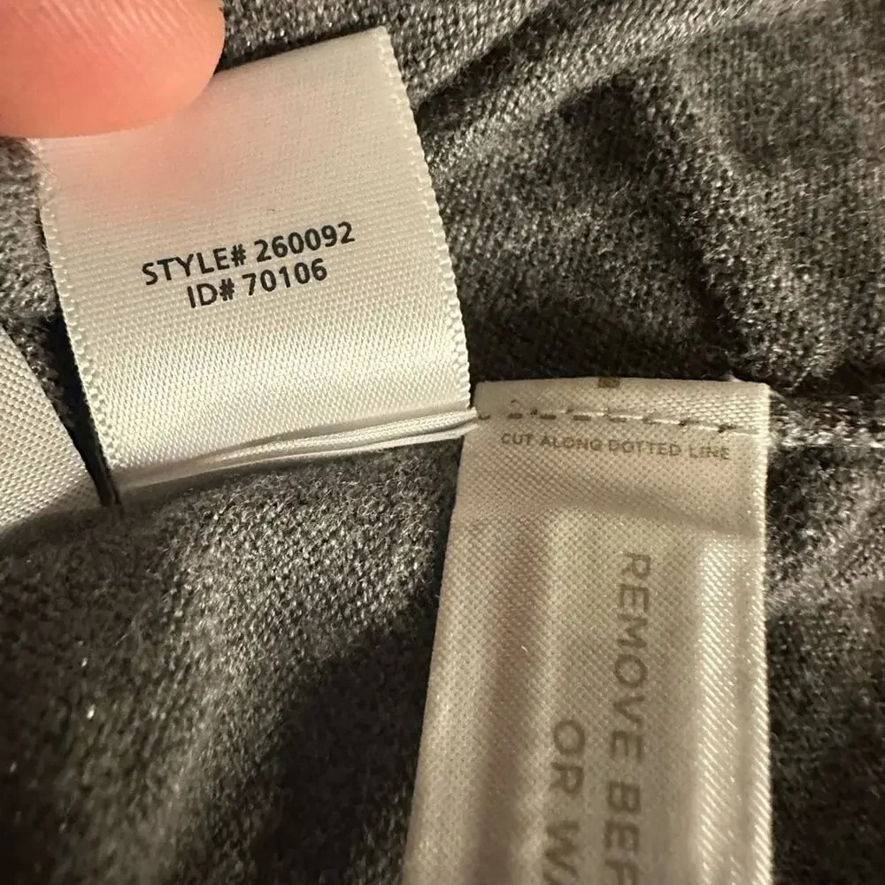 NWOT LOFT Sparkle Striped Gray Long Sleeves Knit Top Size XL women’s Shirt