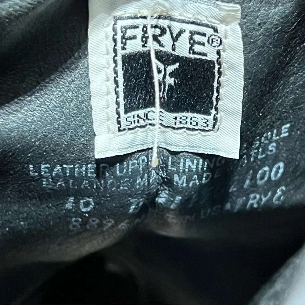 Frye details boots owned
