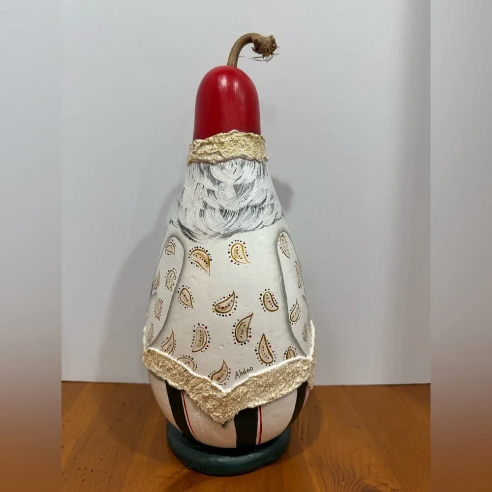 Handmade santa gourd