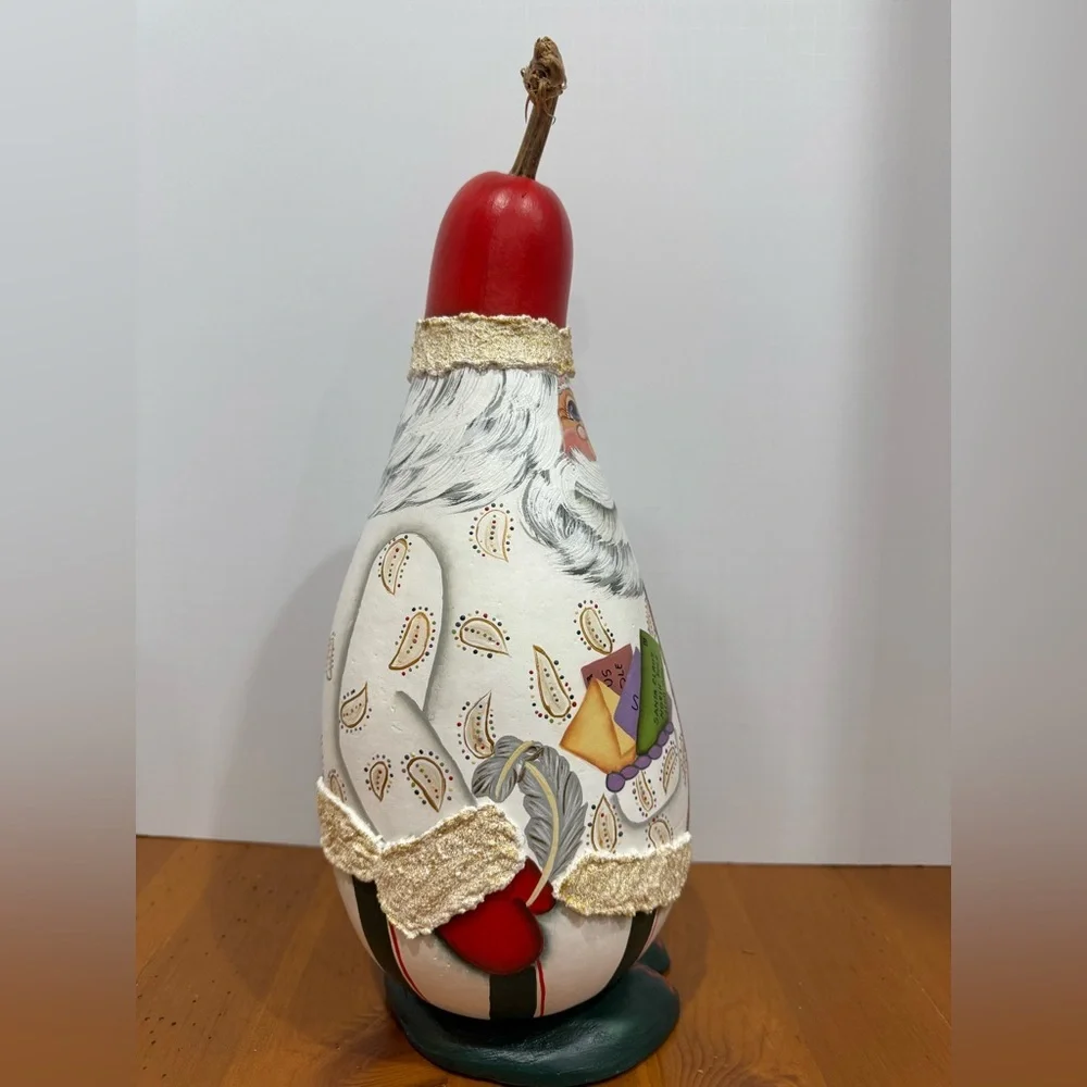 Handmade santa gourd