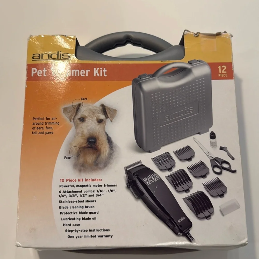 Andis Pet Trimmer Kit 12 Piece NEW