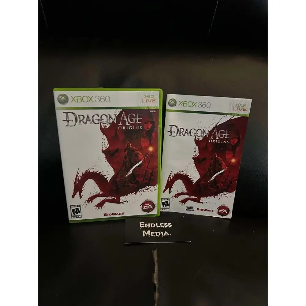 Dragon Age: Origins Microsoft Xbox‎ 360 Box and Manual Video Game