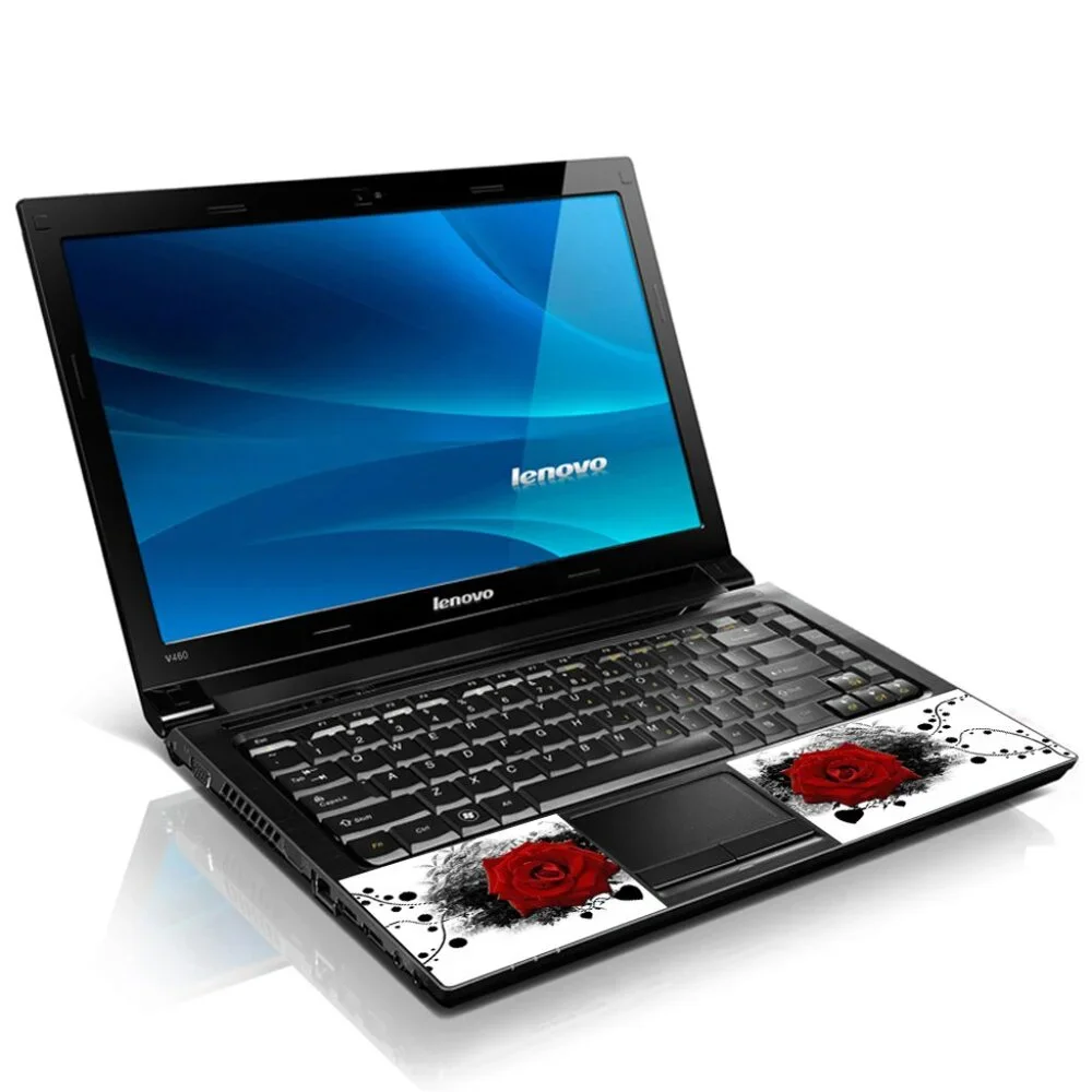 LSS 15.6 & 17.3 Inches Laptop Notebook Skin Sticker Decal - Red Rose Floral