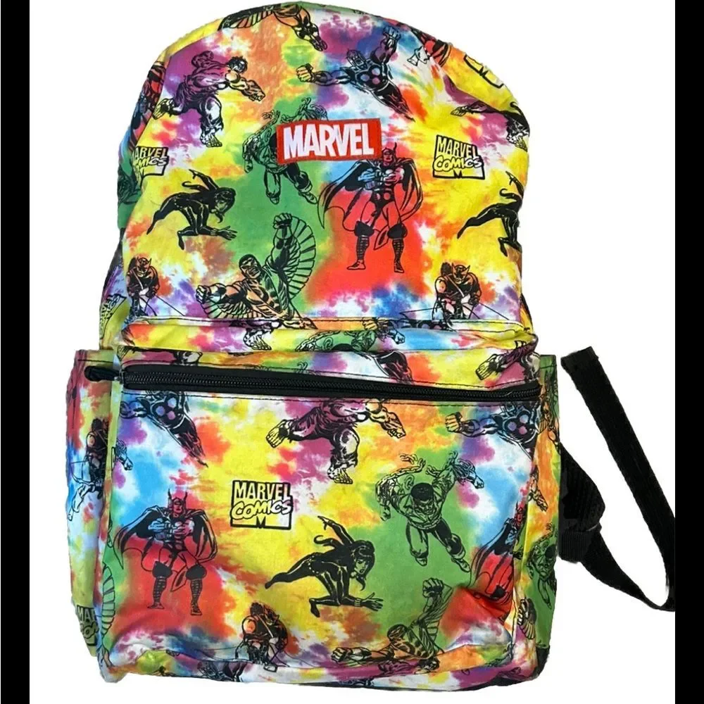 Marvel tie dye 17x12 inch . Backpack & ©Marvel-NMint