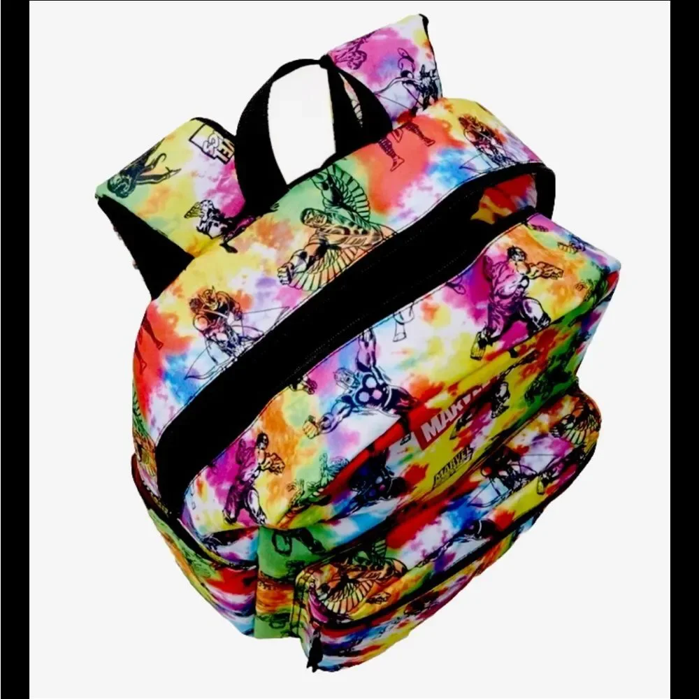 Marvel tie dye 17x12 inch . Backpack & ©Marvel-NMint