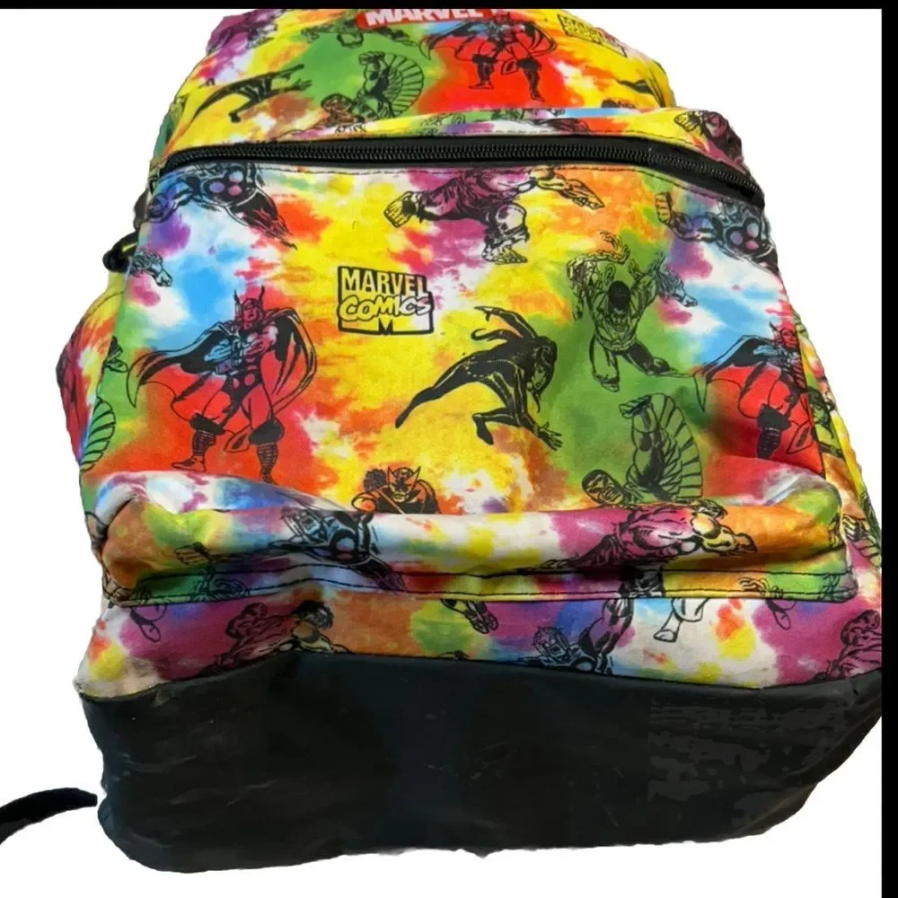 Marvel tie dye 17x12 inch . Backpack & ©Marvel-NMint