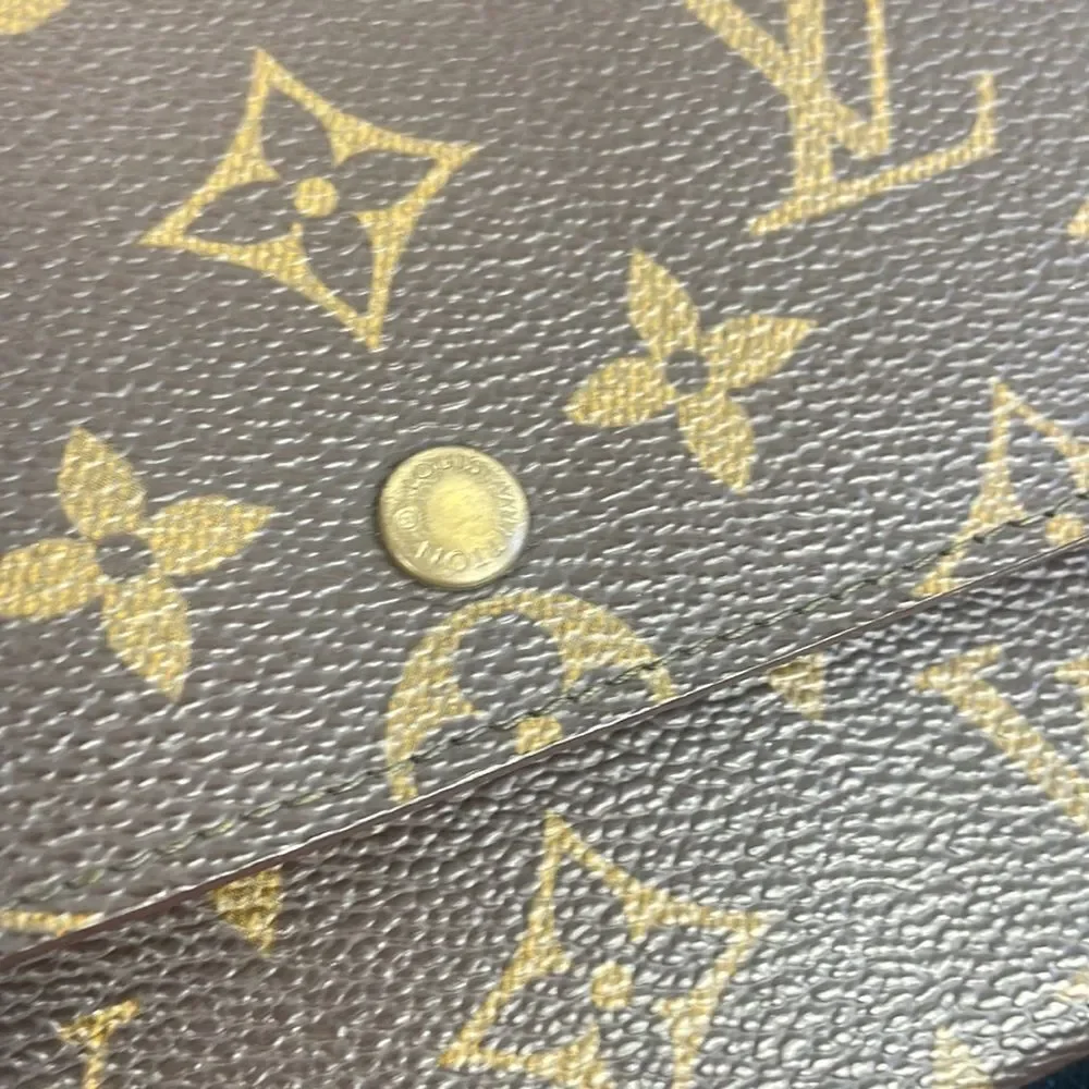 Louis Vuiton Porte Monnaie Credit Card Monogram Wallet