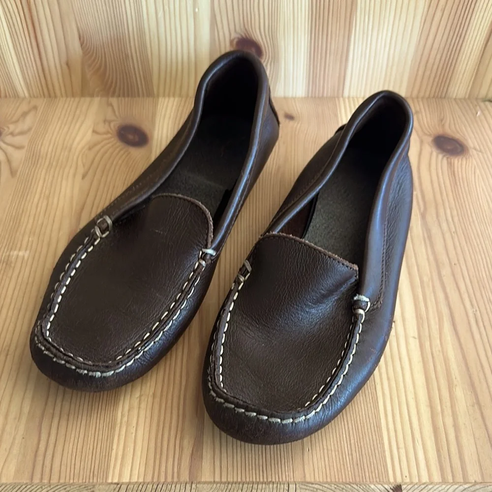 CREWCUTS Brown Leather Boys Loafers