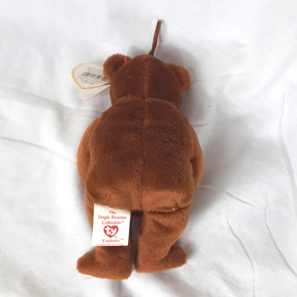 Ty Jingle Beanies Yummy Stuffed Bear Ornament Rattles