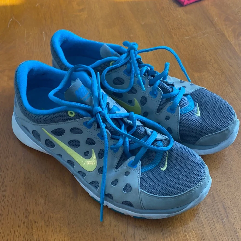 Nike Training Fitsole Sneakers Size 7 Blue Gray VGUC