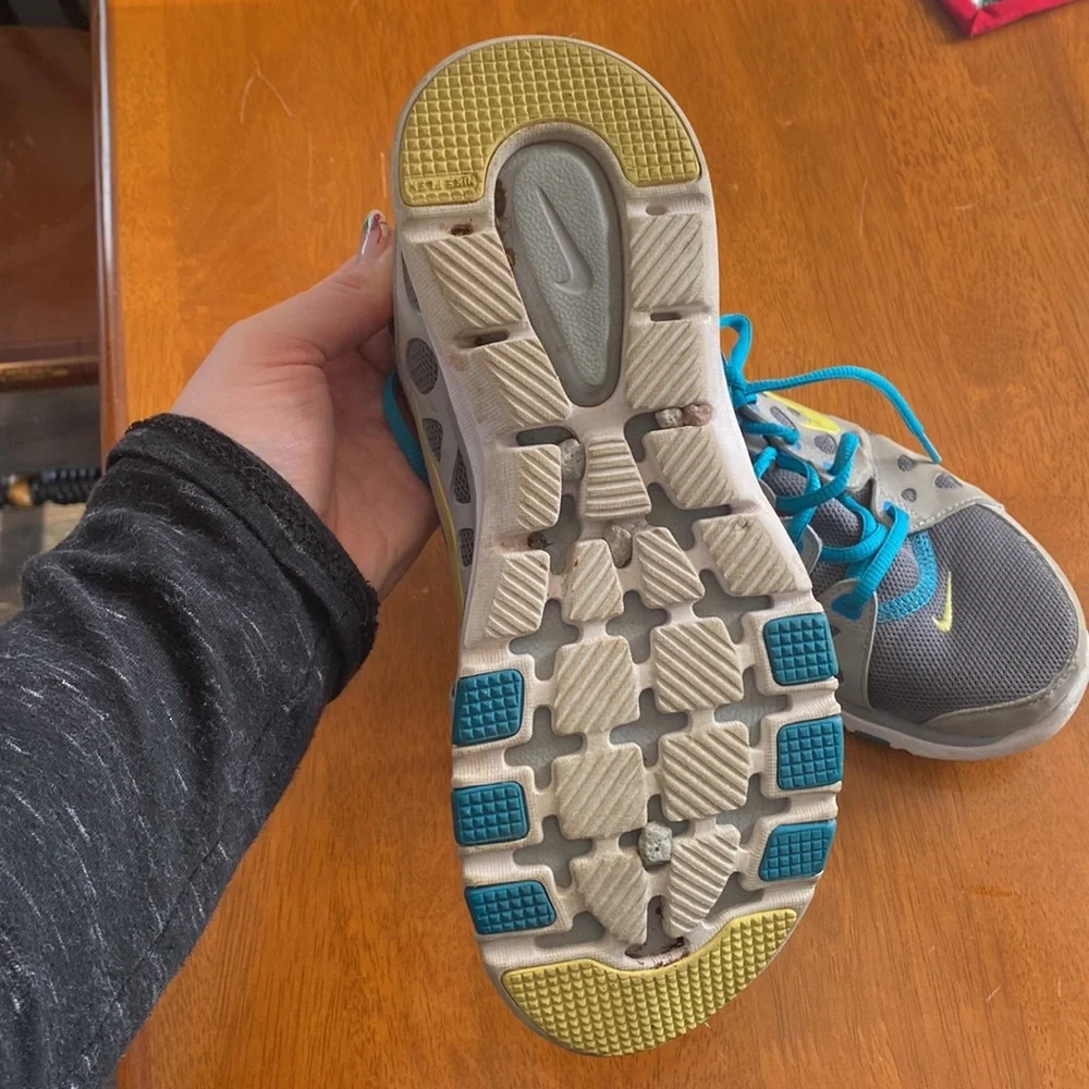 Nike Training Fitsole Sneakers Size 7 Blue Gray VGUC