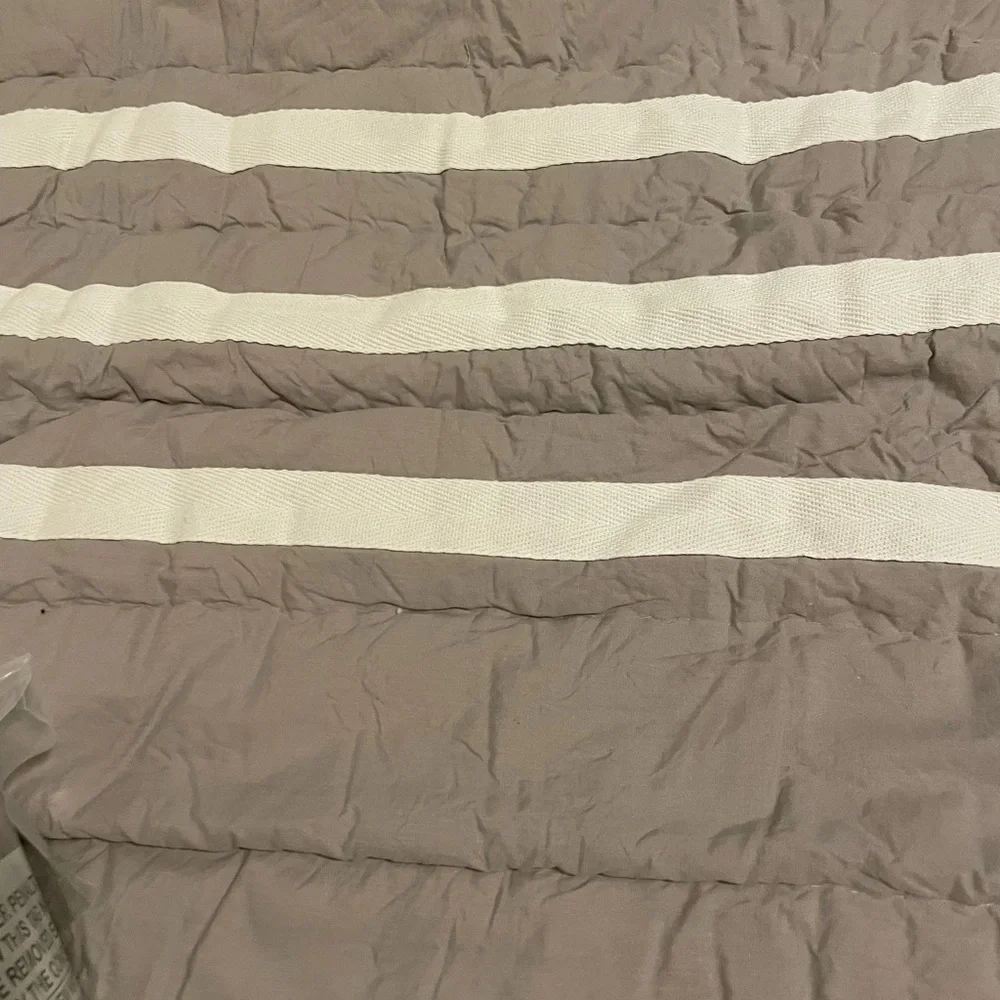 Crate & Kids Gray and White Striped standard sham (qty 2)