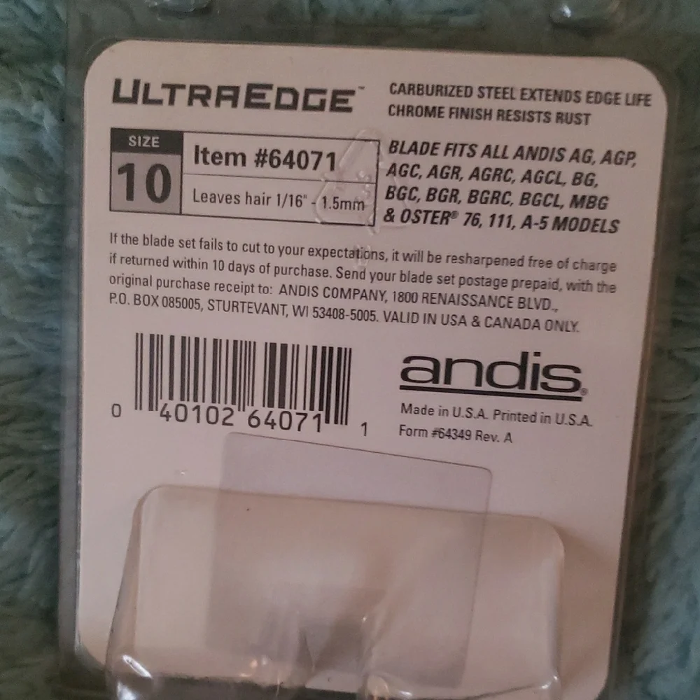 Andis ultraedge size