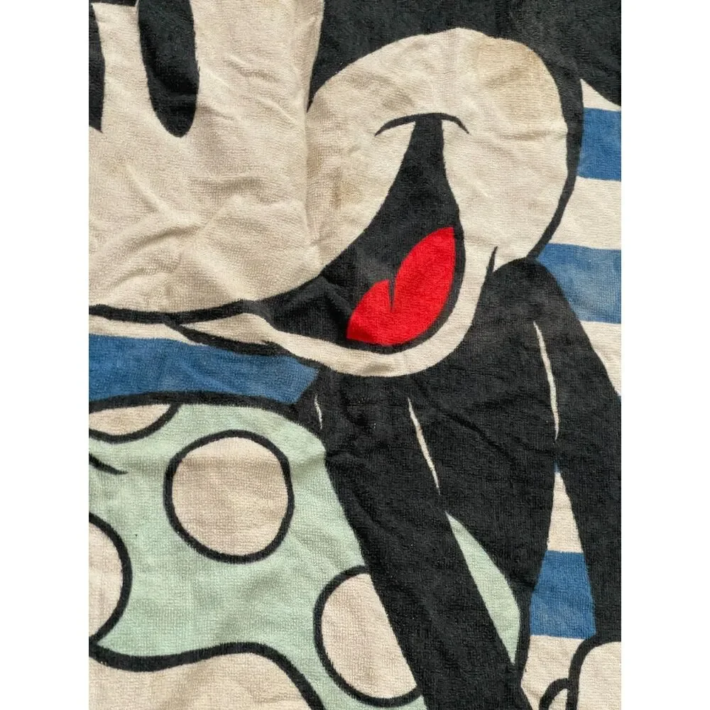 Vintage Minnie Mouse Disney Beach Towel 1980s 55