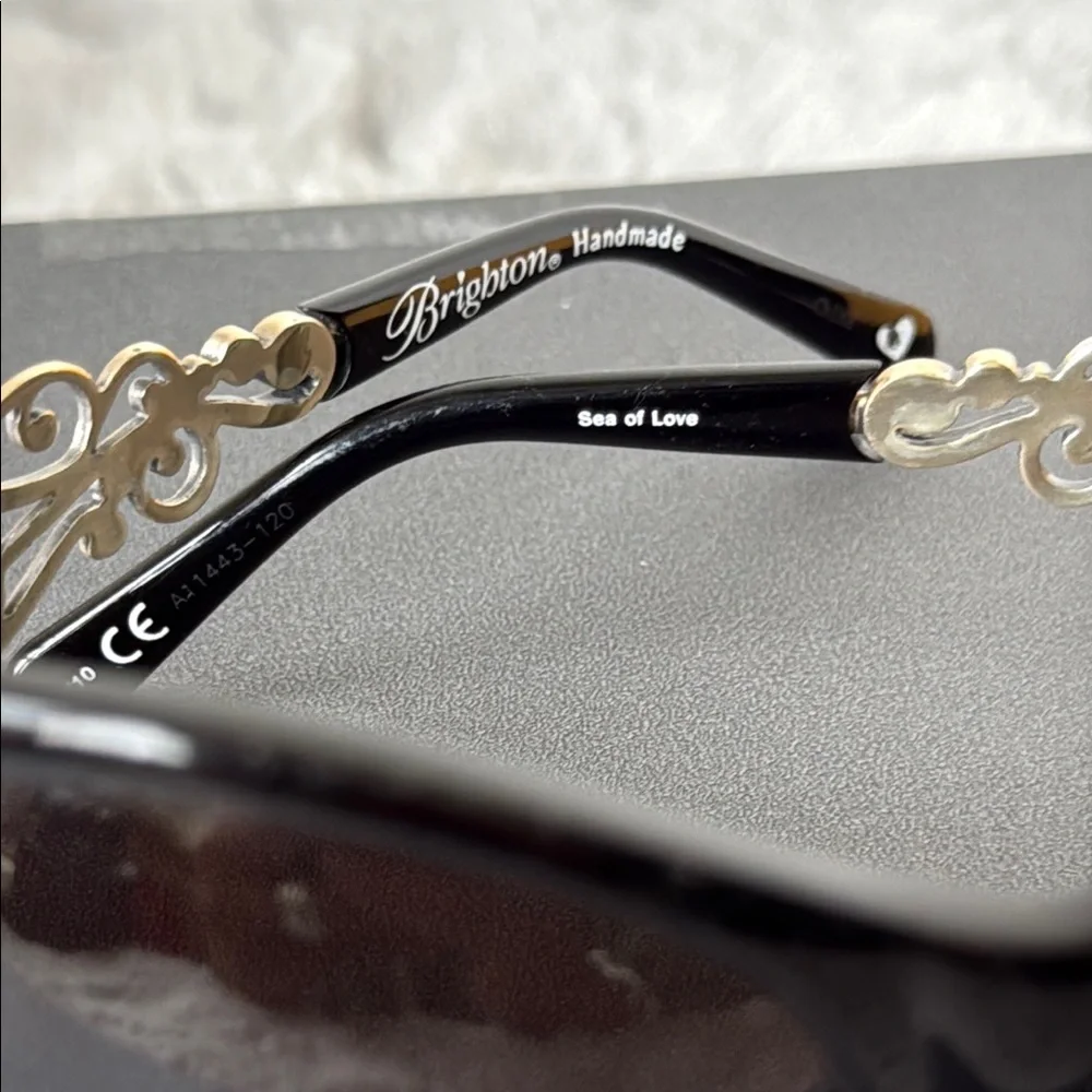 Brighton Black Oversized Sunglasses with Modern Frame