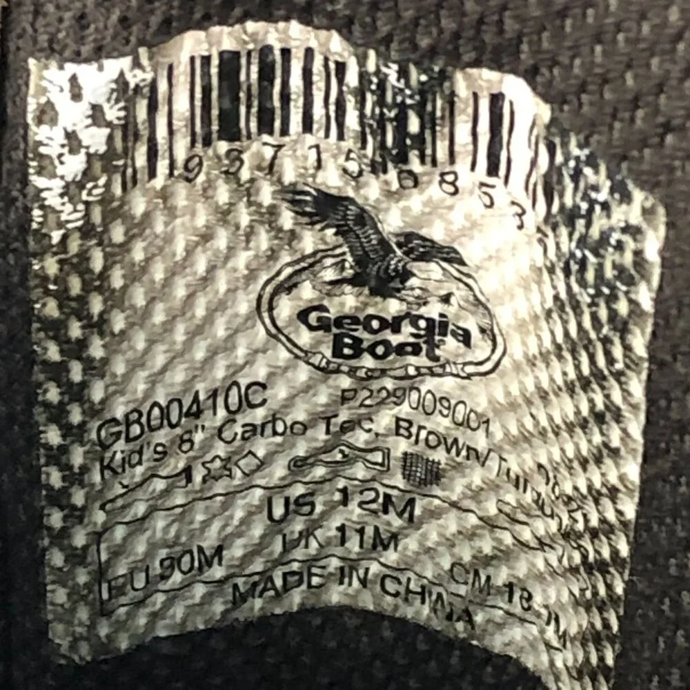 Georgia Boot kids carbo