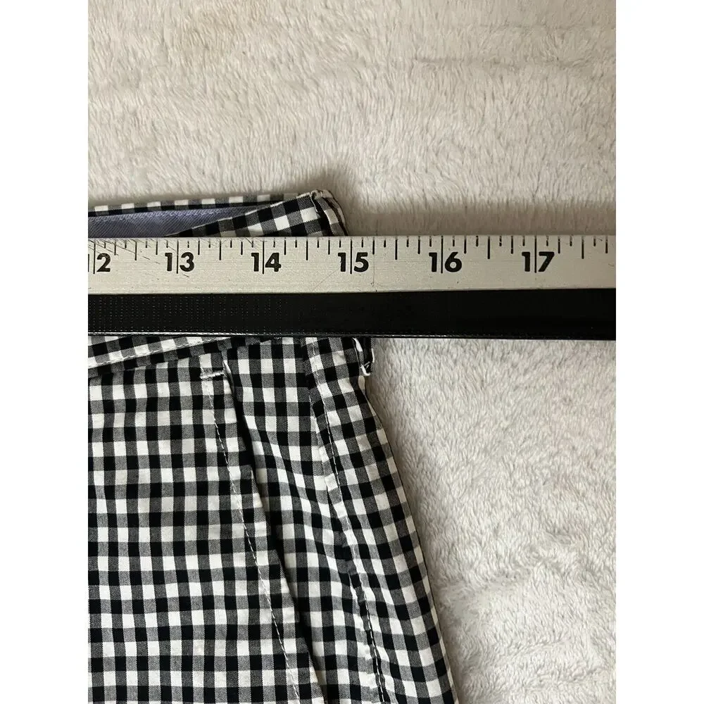 J. Crew Shorts Mens Size 29W Rivington Checkered Black White Cotton