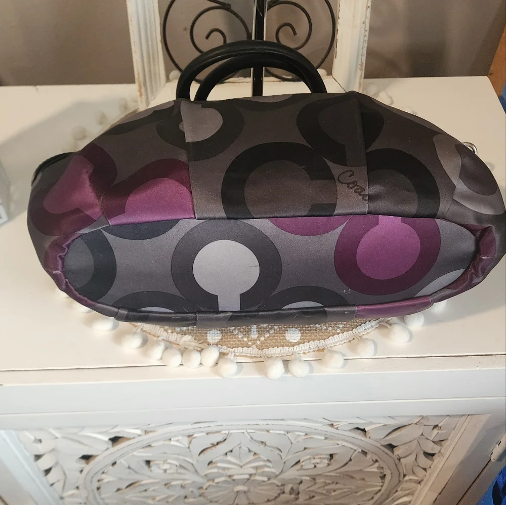 Coach Vintage Sophia Madison Women's Purple and Black Satchel Bag