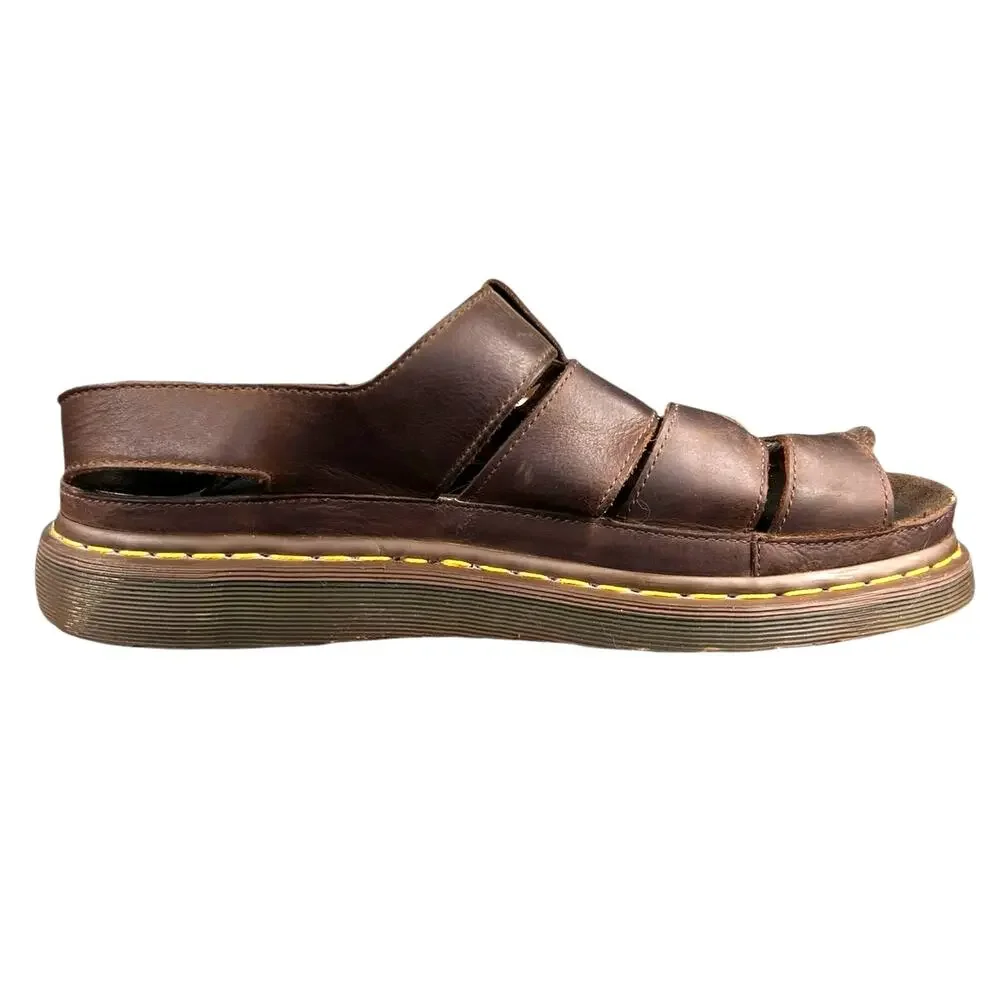 Dr. Marten’s Men’s Flash Brown Leather Fishermans Sandals Size US 13