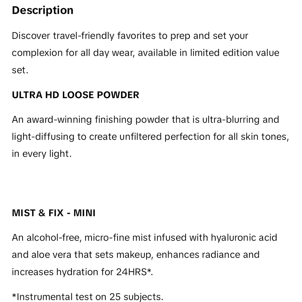 Makeup Forever Dreamy Complexion Set