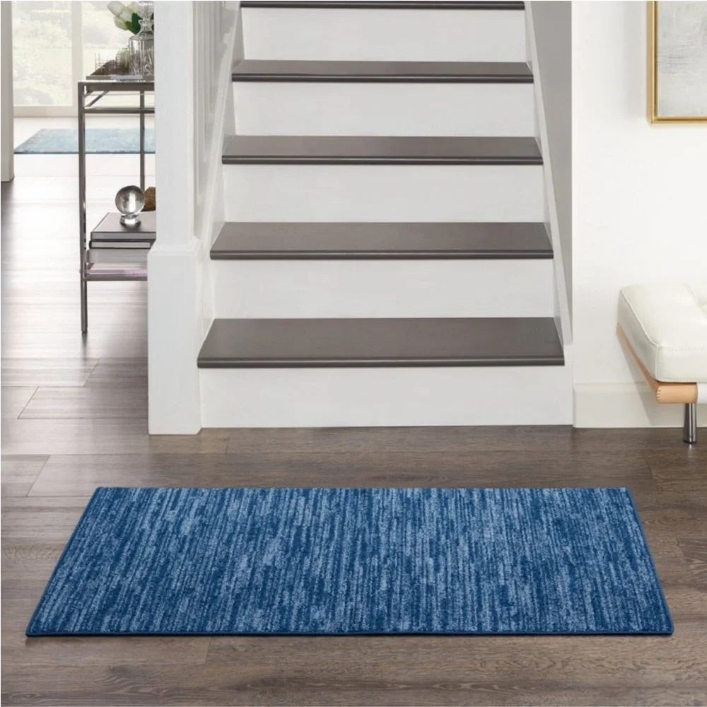 NOURISON ESSENTIALS NEW indoor/outdoor area rug -navy blue -2x4