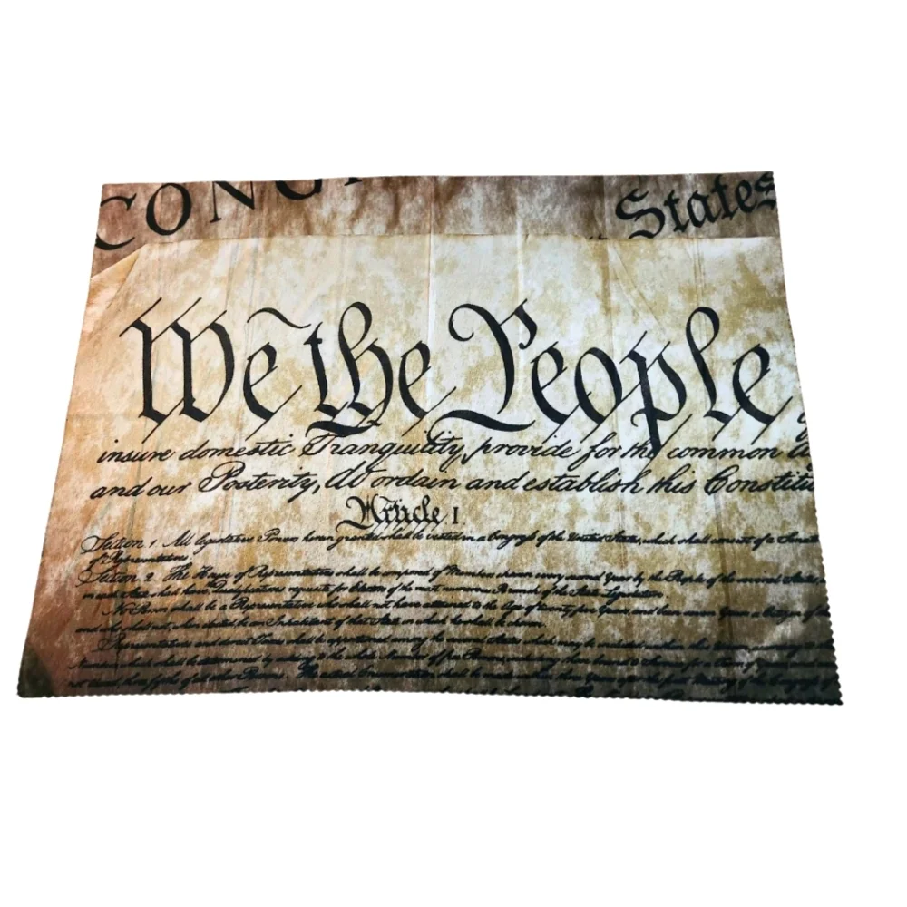 We The People Constitution Scalloped Edge Tapestry NWOT