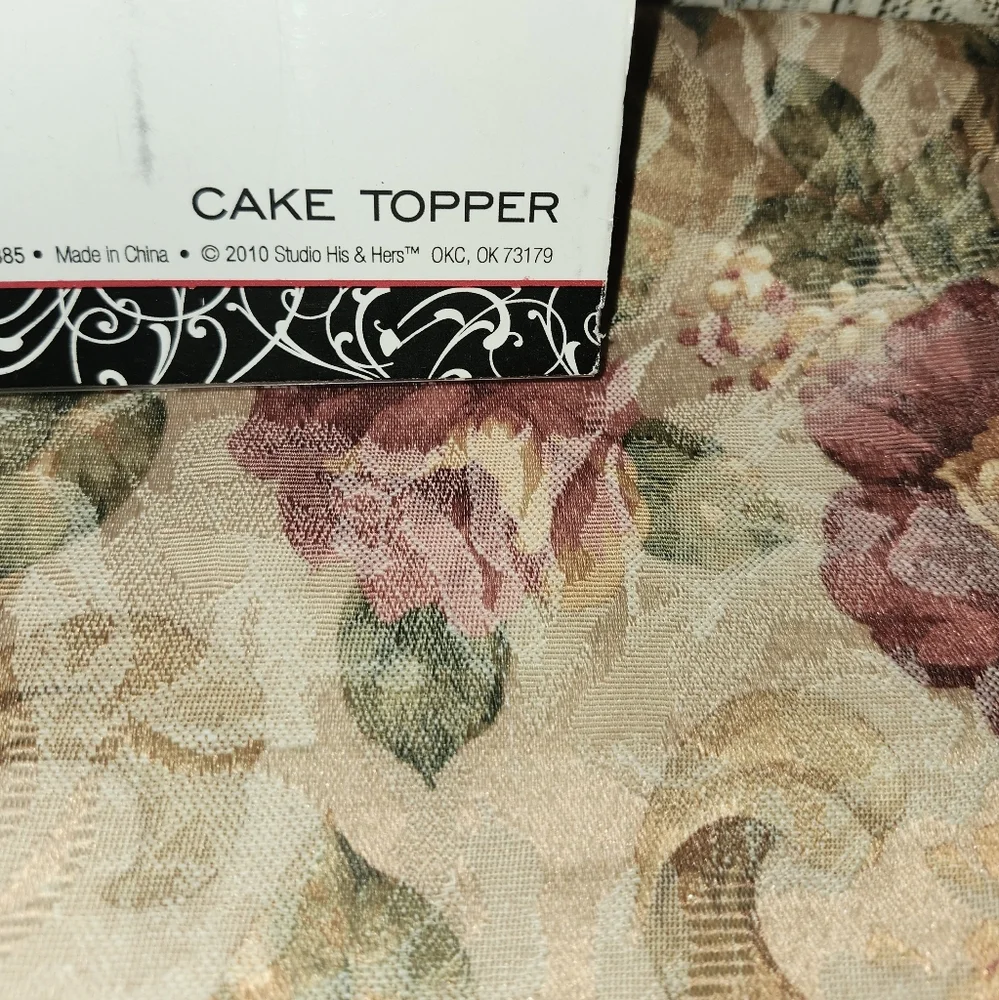 Silver Cake Topper