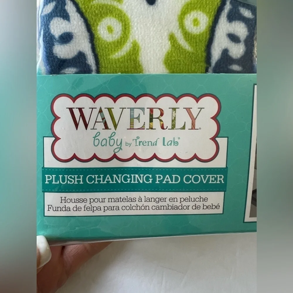 Waverly Trend Lab Plush Changing Pad Cover | Multi Waverly Solar Flair | NIP