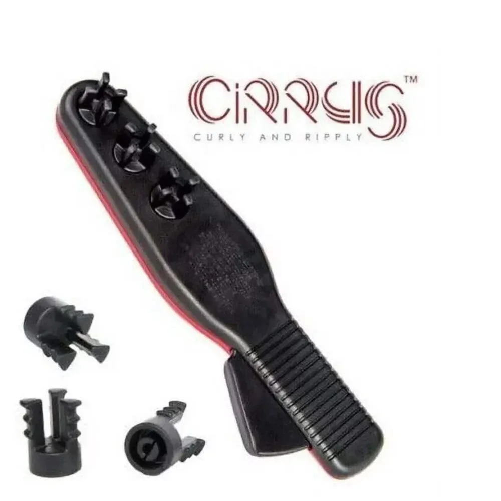 Cirrus Curly and Ripply Hair Styling Waver Tool 3 Ways Right Handed Black & Red