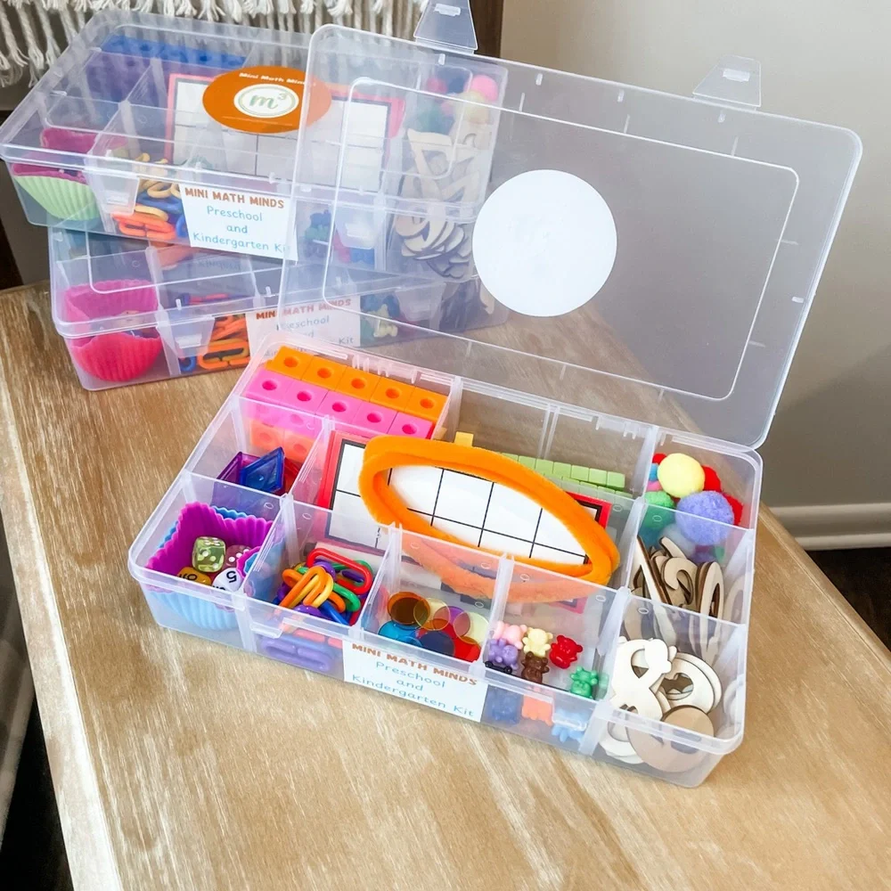 Mini Math Mind Home Kit- (activity guide and details @mini.math.minds on Insta)