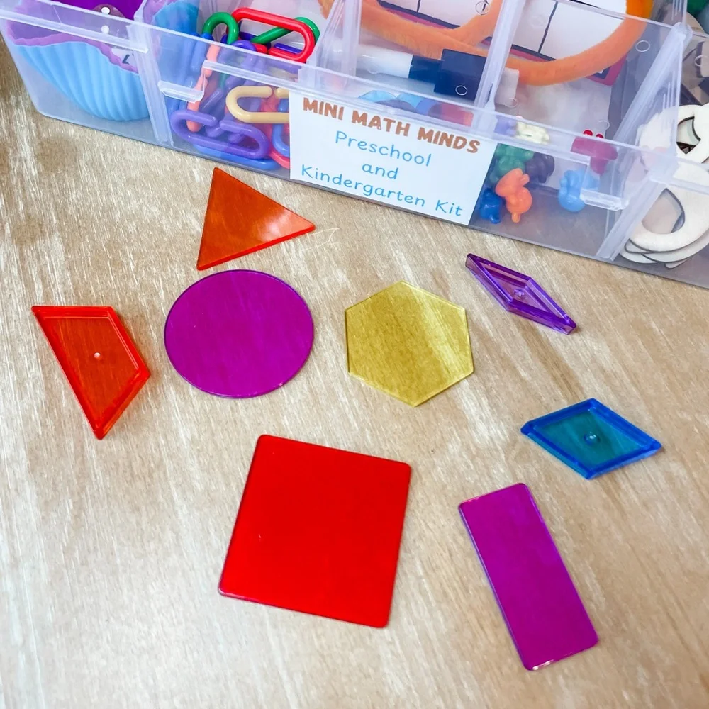 Mini Math Mind Home Kit- (activity guide and details @mini.math.minds on Insta)