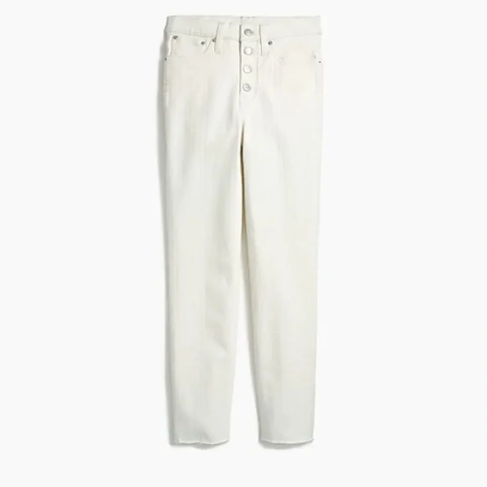 J Crew Vintage straight jean in white denim