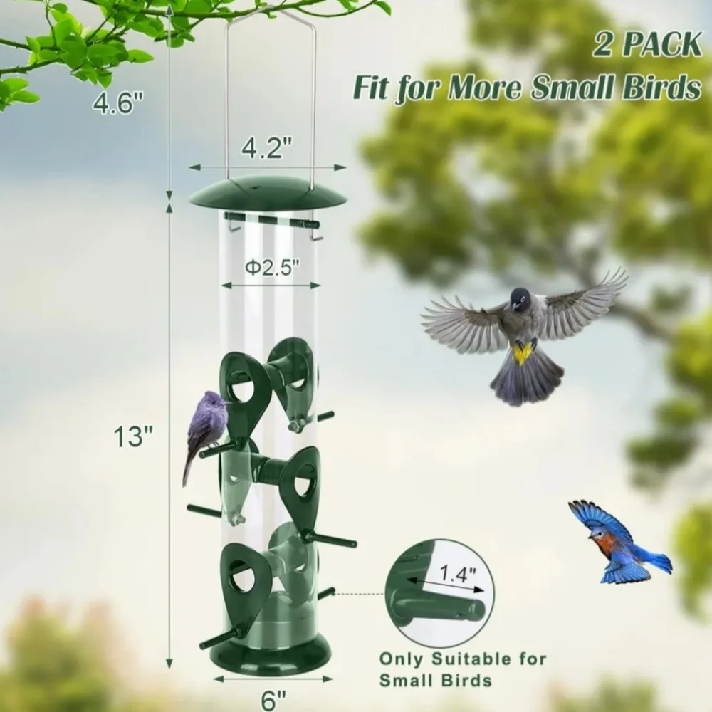 Green Bird Feeer 2 Pack