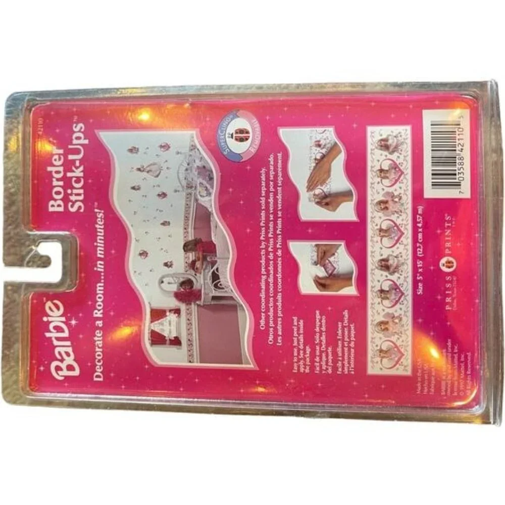 Barbie self adhesive