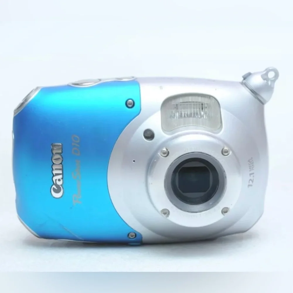 Canon Blue Underwater Photography Camera Near Mint Tested Working Conditions