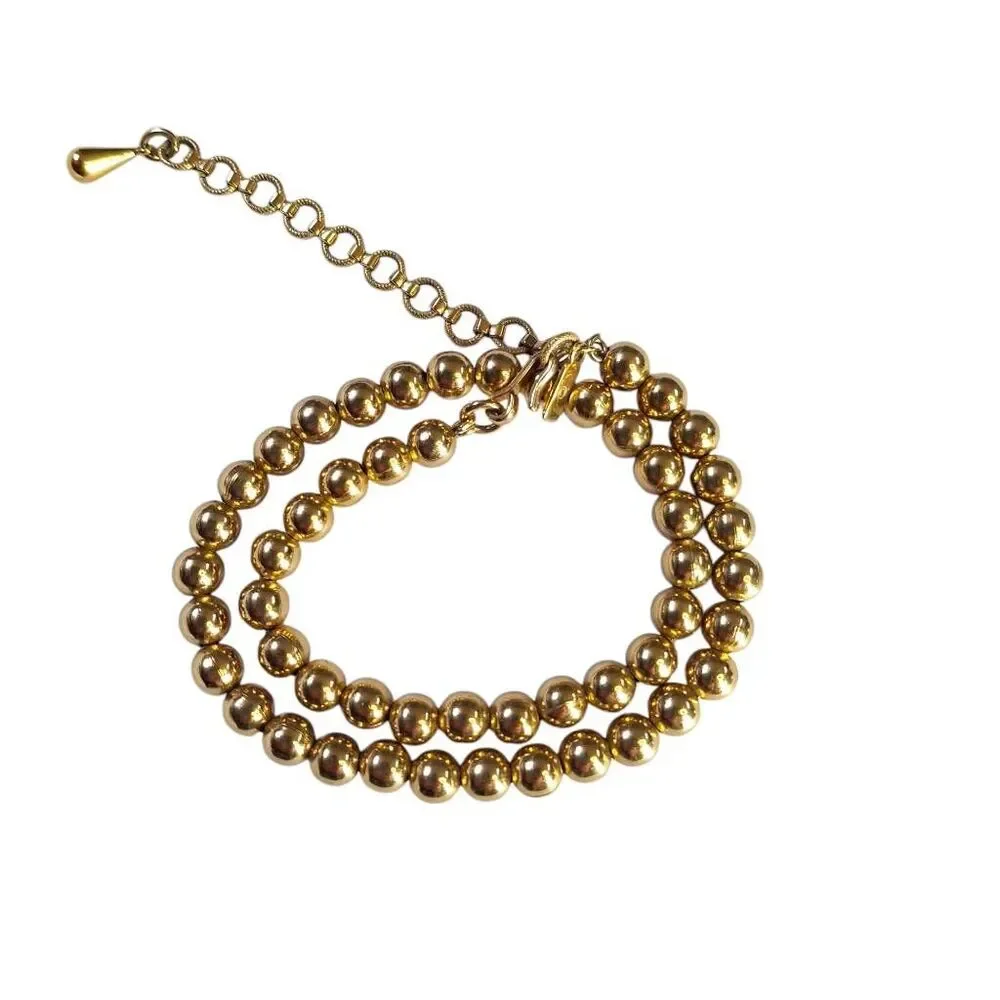 🔥Monet Gold Beaded Wrap around bracer t