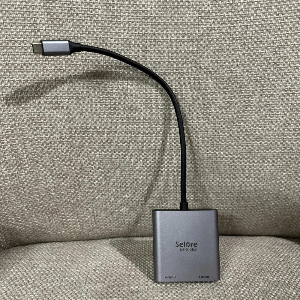 Selore&S-Global USB C to Dual HDMI Adapter 4K @60hz, Type C to HDMI Converter...