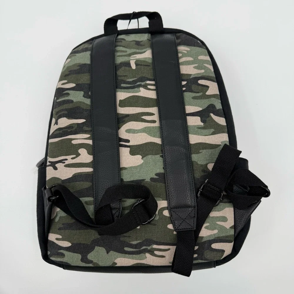 Sanctuary Camo Downtown Backpack with Pouch book bag travel bag NWT