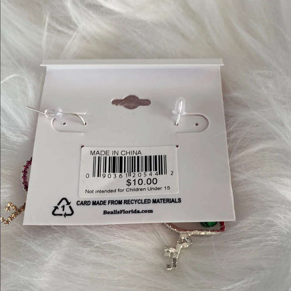New Green and Gold Flamingo Earrings
