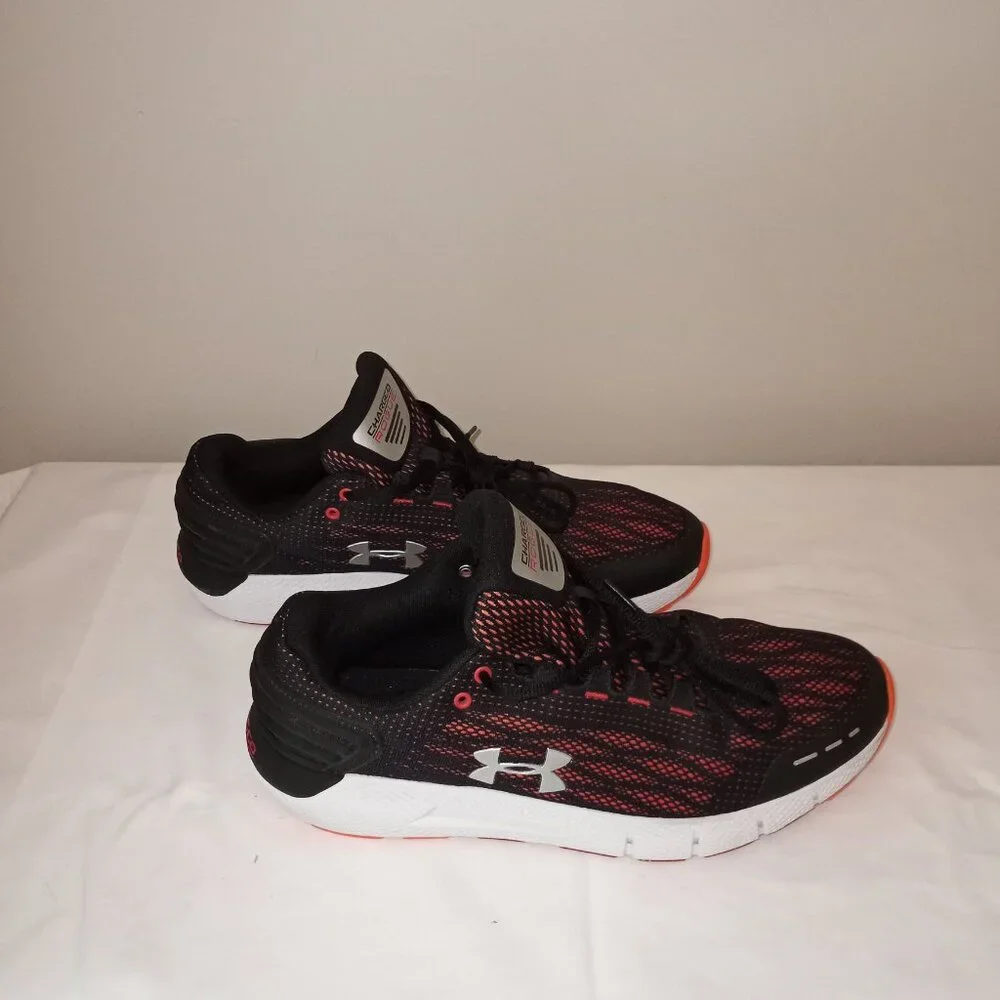 UNDER ARMOR UA CHARGED ROGUE BLACK PINK RUNNING ATHLETIC MEN S3