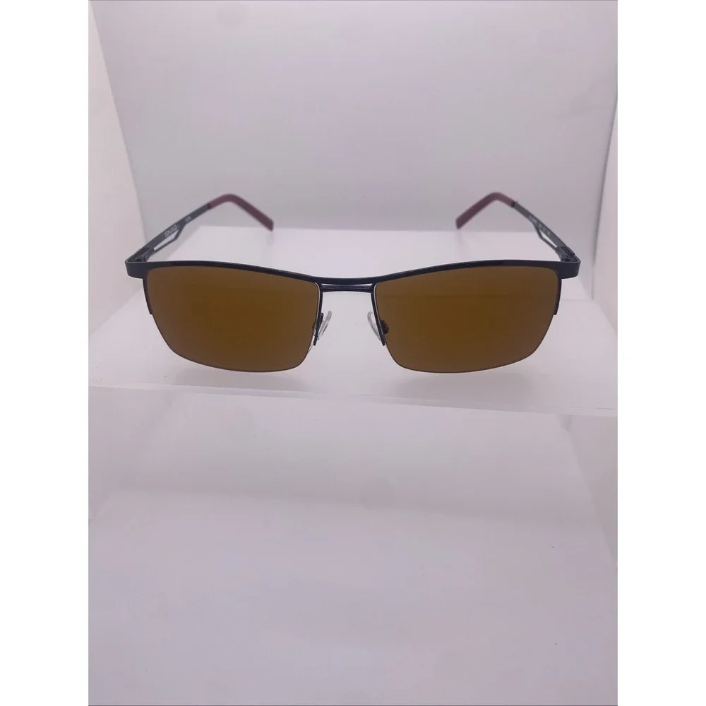 Shaq Sunglasses FRAMES ONLY Zyloware Half Rim 145 Brown 144